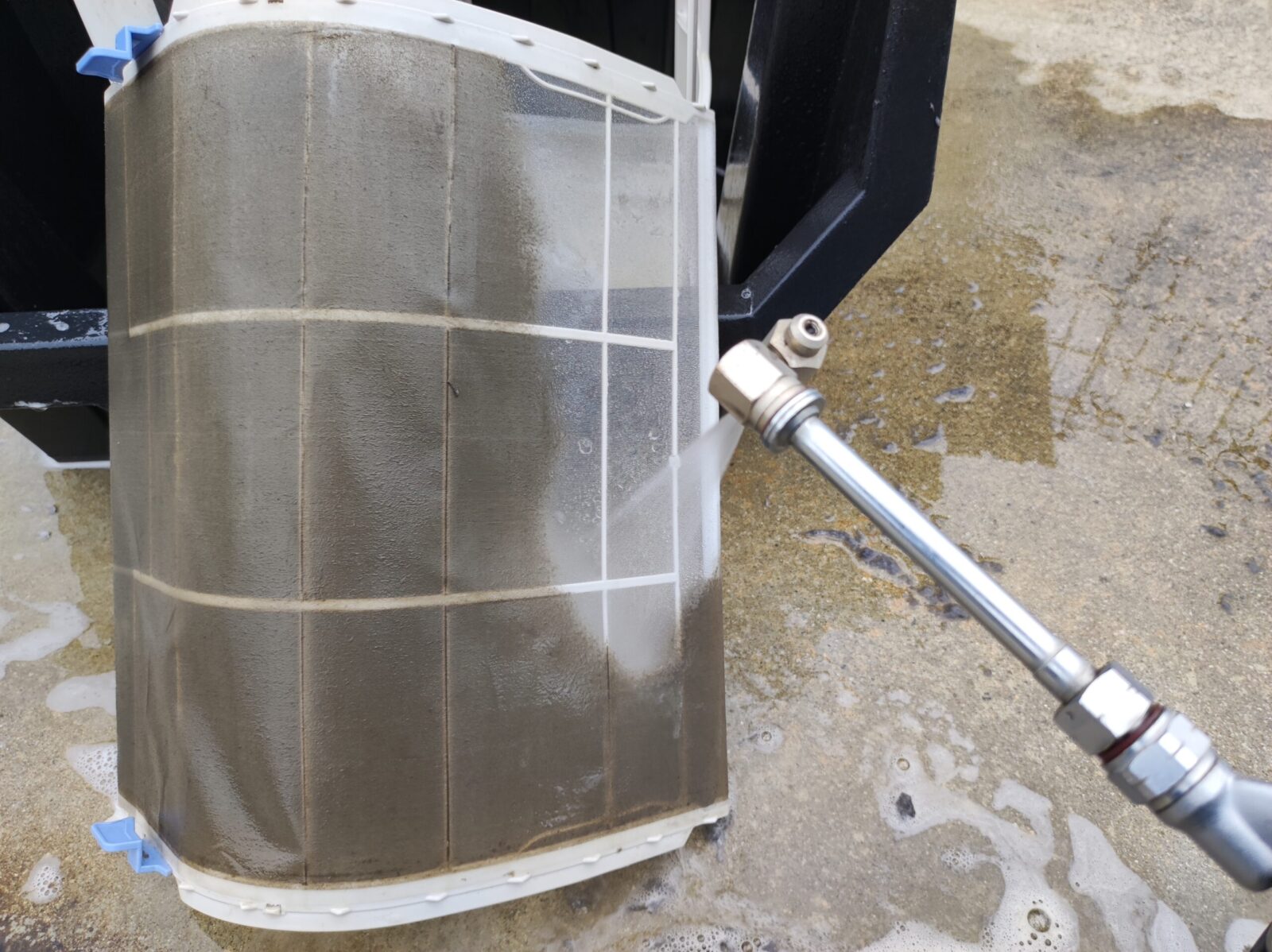 フィルター 洗浄中